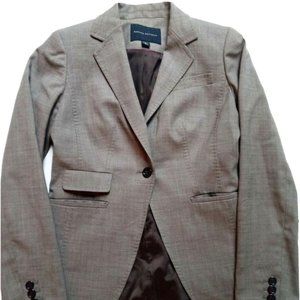 BANANA REPUBLIC Women Wool Tan Blazer Jacket
